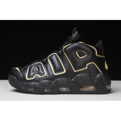 Nike Erkek Air More Uptempo Siyah / Metal Altın Spor Ayakkabı Türkiye - I3GAQNHT